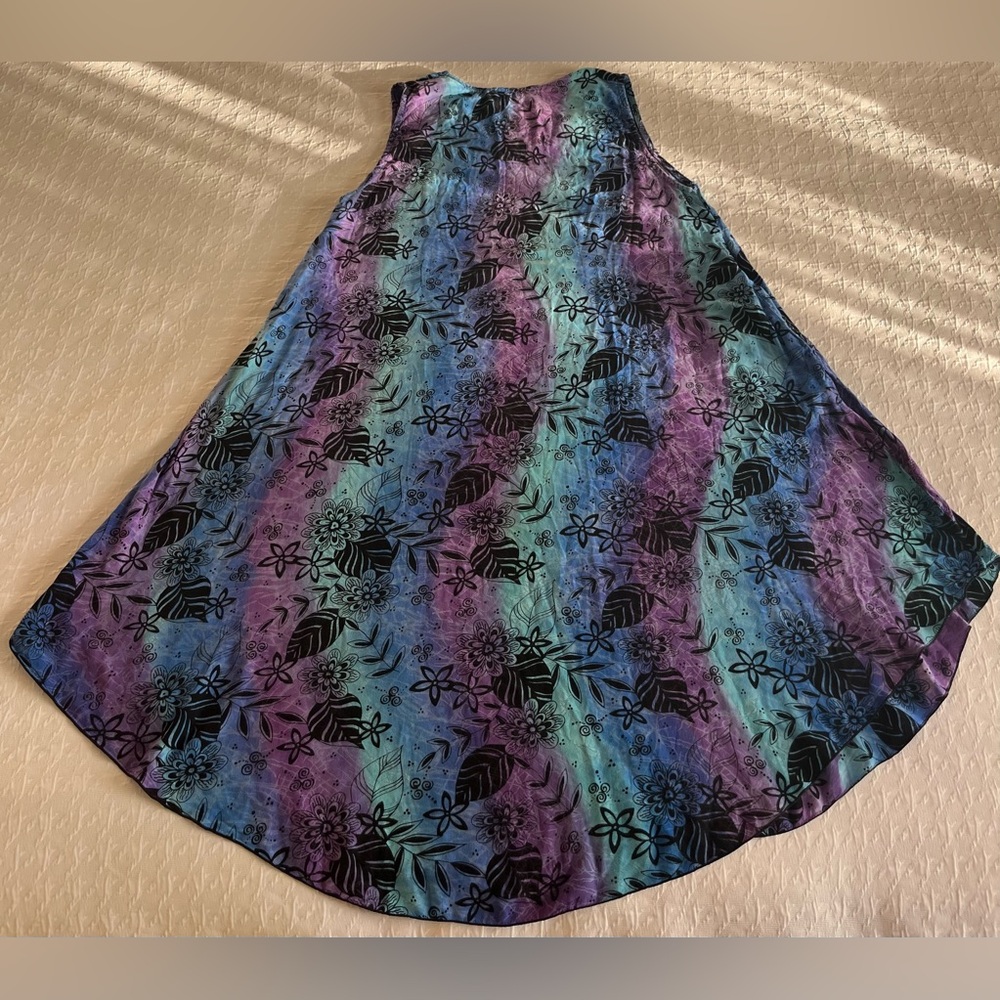 Hula‎ Hula Hawaii Dress Womens One Size Abstract Batik Hawaiian Tropical Floral